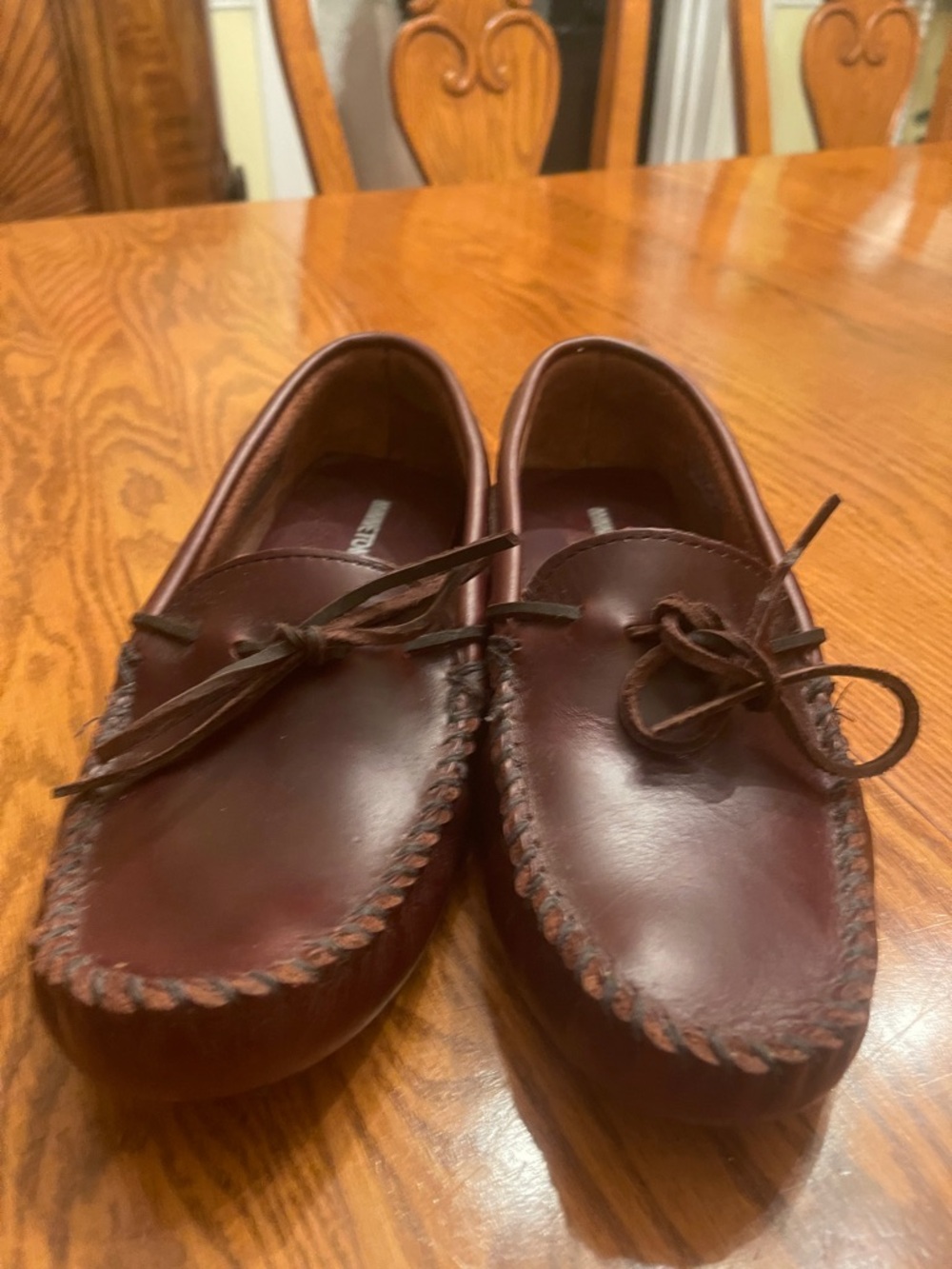 Minnetonka Men's Moccasin Loafers - Brown Leather